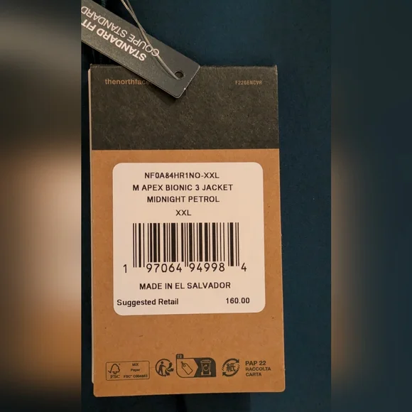 The North Face New Men's NF Apex Bionic 3 Windwall Softshell Coat Jacket  Sz XXL - Picture 9 of 13